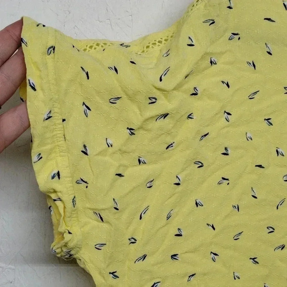 Buffalo David Bitton XL Lattice Trim Sleeves Keyhole Back Blouse - Picture 5 of 9